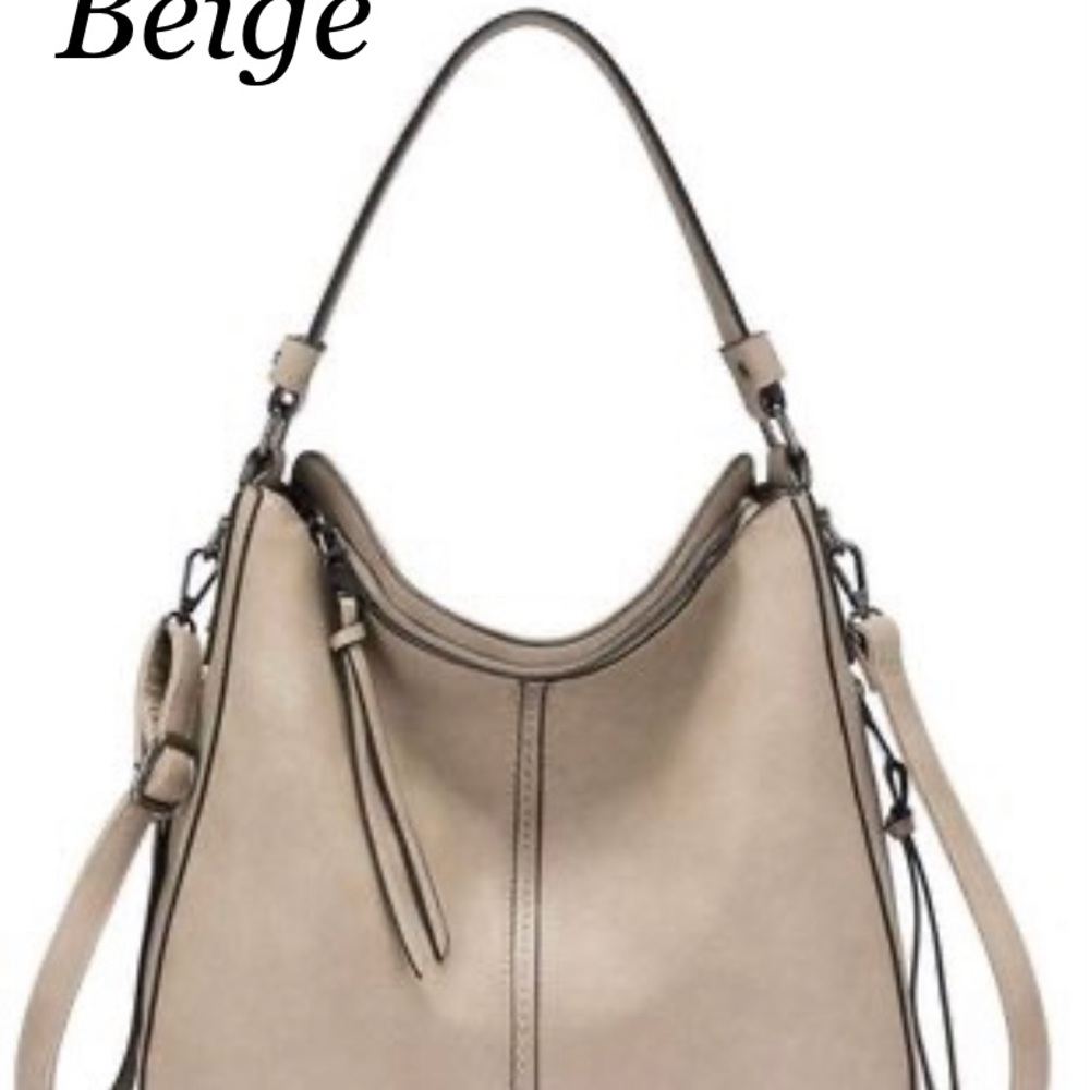 🍀SALE PRICE🍀 NWT Large Leather hobo bag/ crossbody DISCOUNTED SHIPPING - Picture 8 of 16